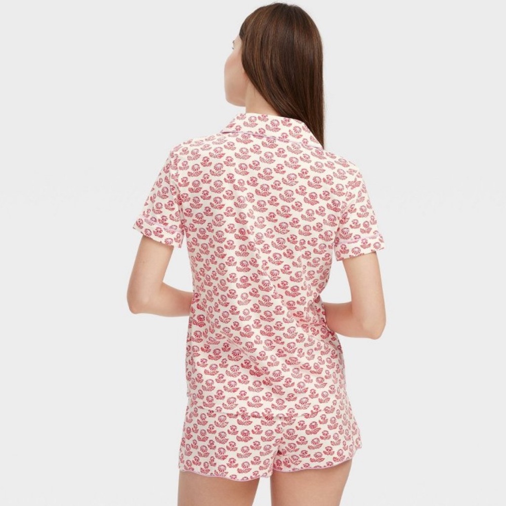 Target Roller Rabbit pajamas set red floral women’s large - Picture 2 of 2